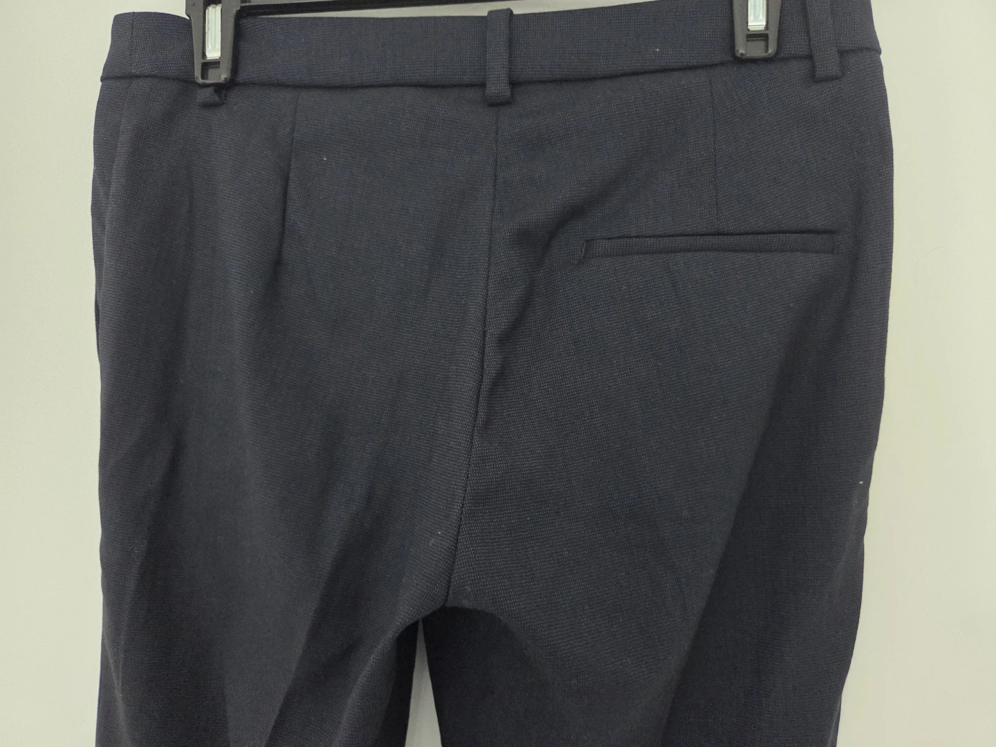 H&M Women's Navy Slim Fit Trousers Size 6 - photo 4