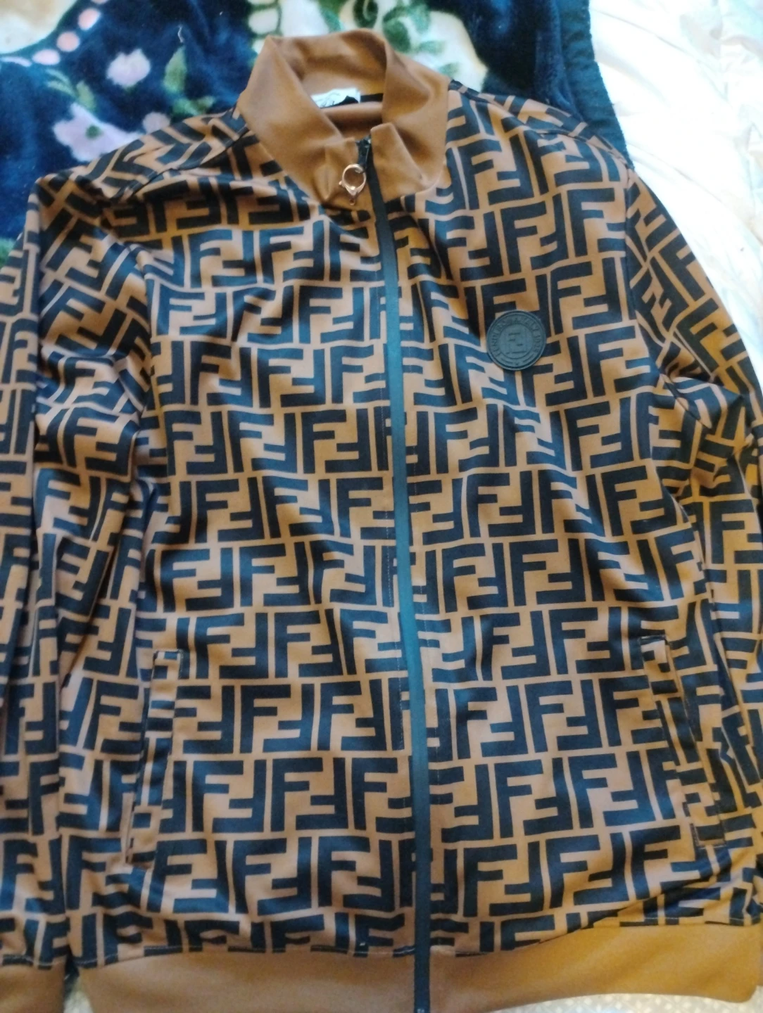 Fendi All-Over FF Logo Track Jacket