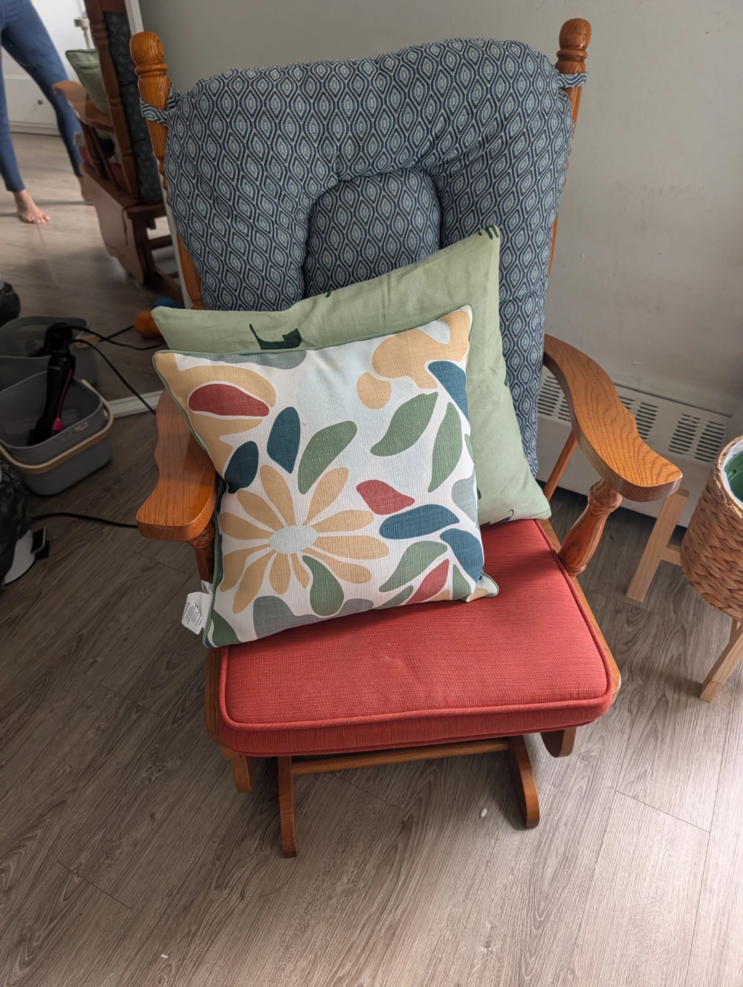Wooden Glider Rocking Chair - photo 4