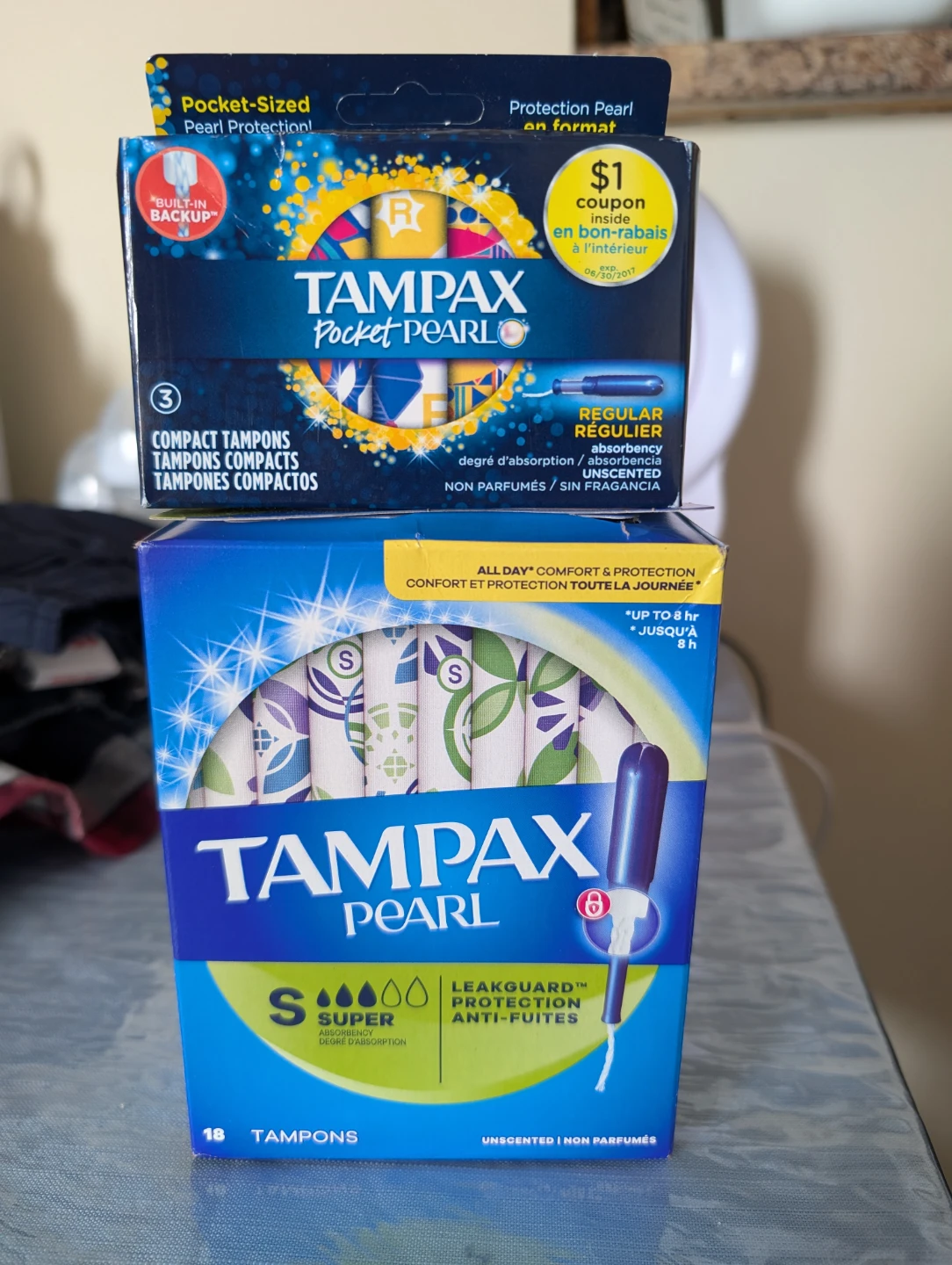 Tampax Pearl Tampons Super Absorbency plus 3 pcs pocket pearl