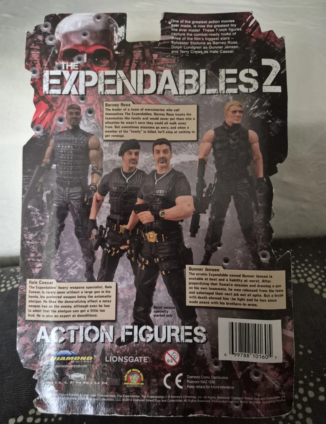 The Expendables 2 Action Figure - Gunner Jensen & Barley Ross