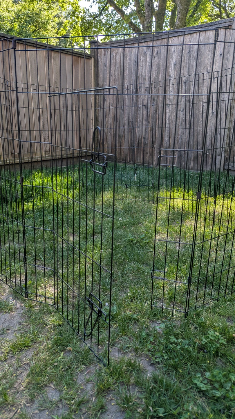 Black Metal Exercise Fence/Pen for Pets - photo 2