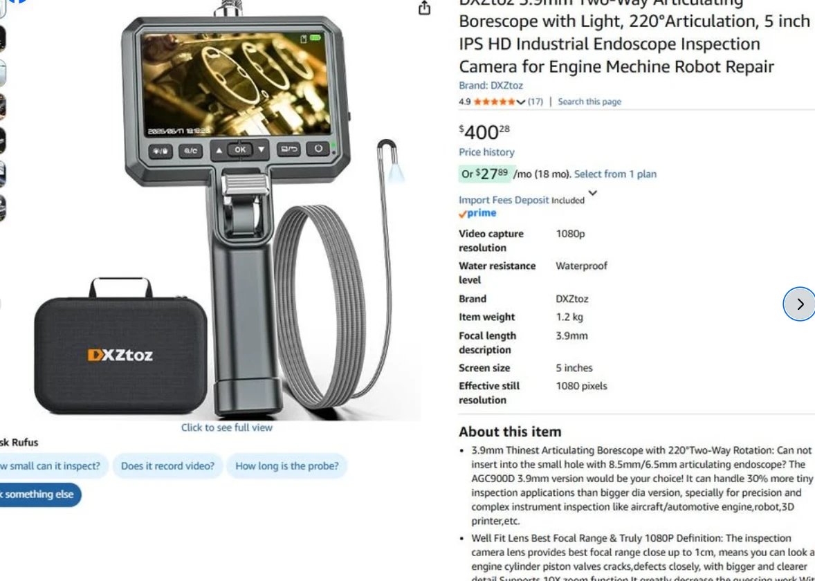 Professional Commercial Grade Inspection Camera with Light - photo 2