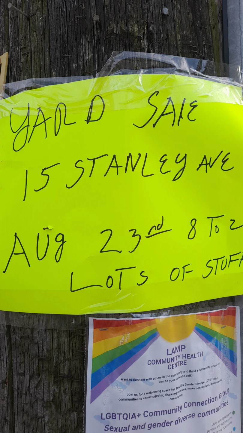 Yard Sale - 15 Stanley Ave