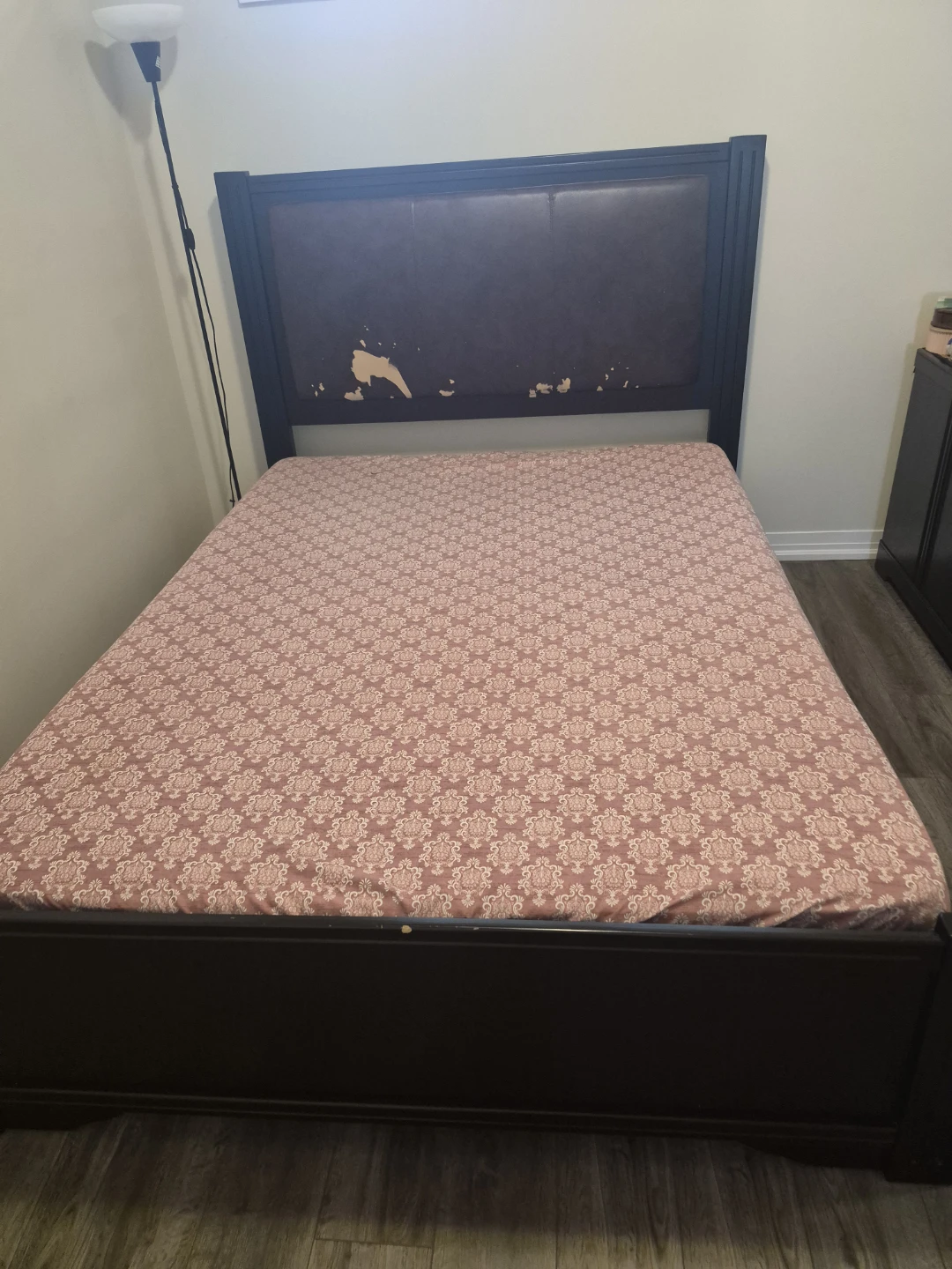 Queen Bed Frame with Padded Headboard