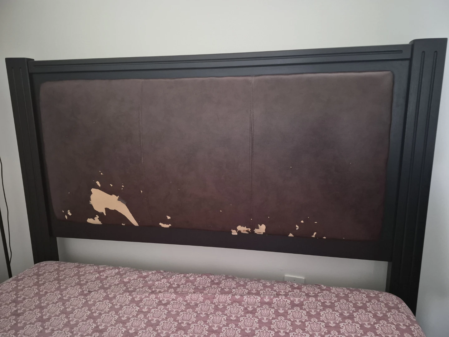 Queen Bed Frame with Padded Headboard - photo 2