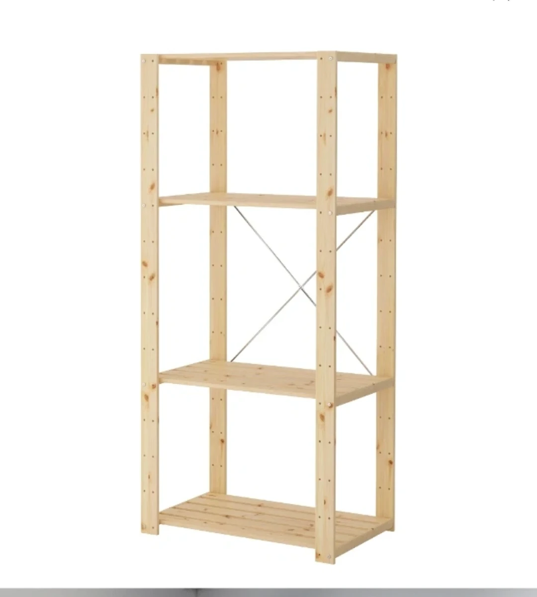 Ikea Wooden Shelving Unit