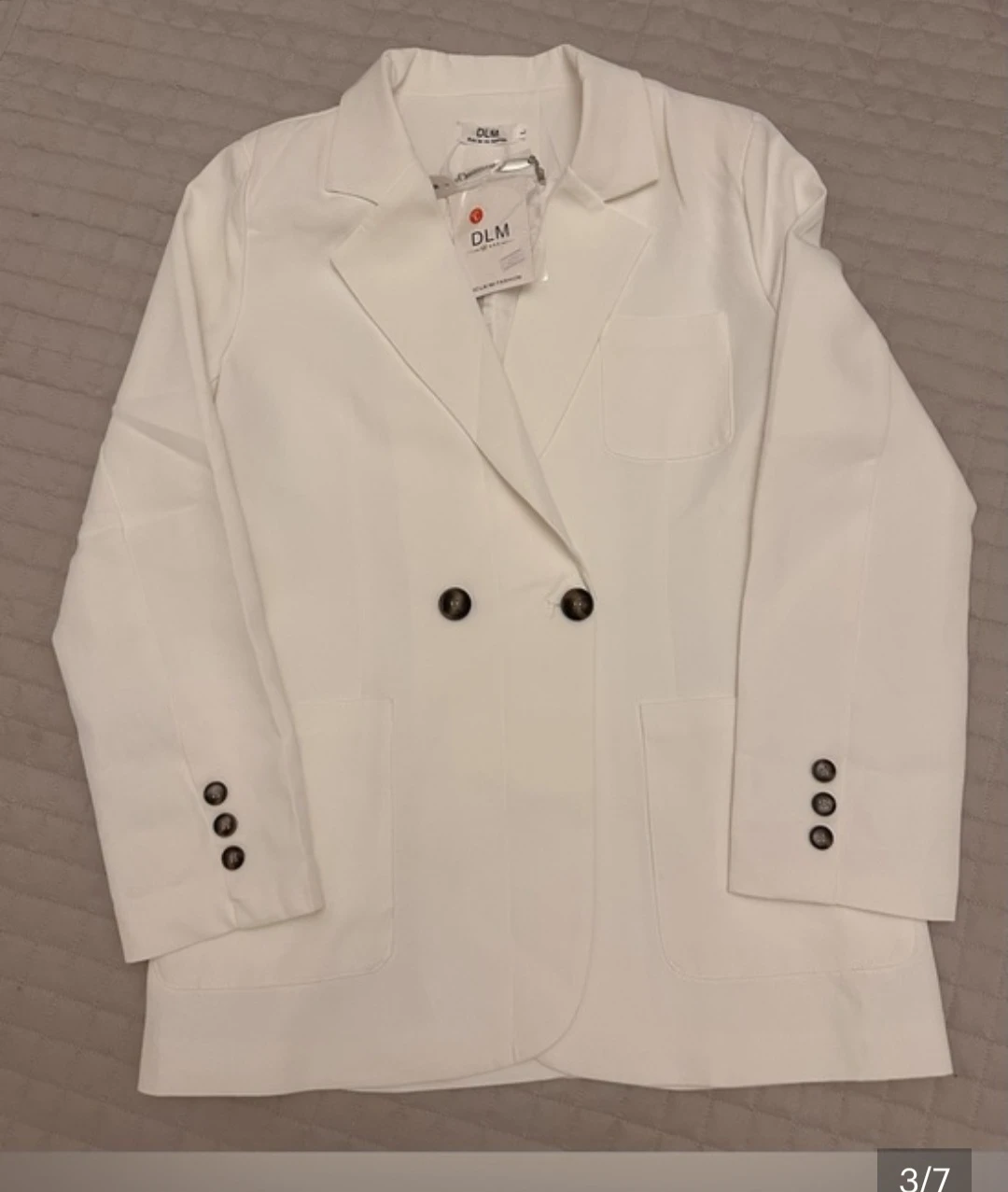 DLM White Double-Breasted Blazer - photo 3