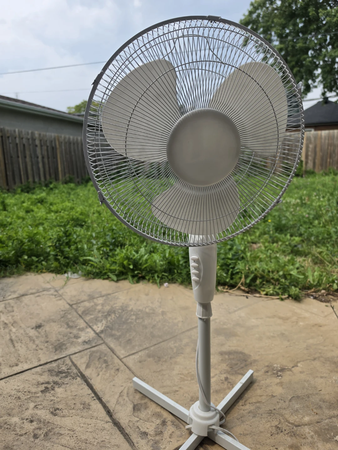 White Pedestal Fan - photo 2