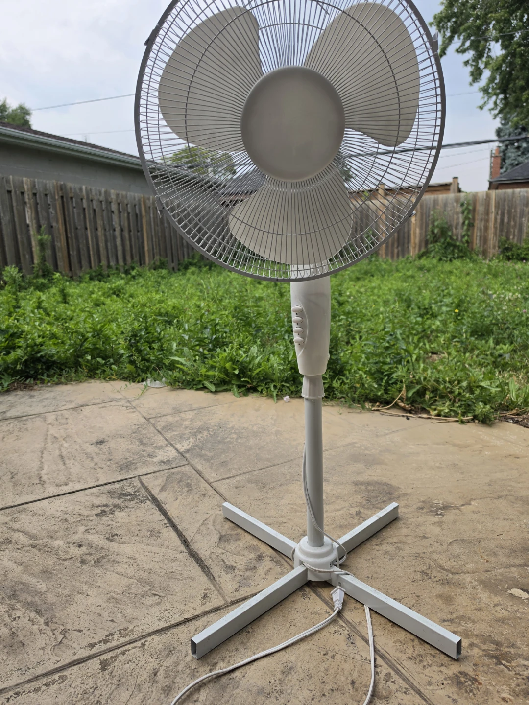 White Pedestal Fan - photo 3