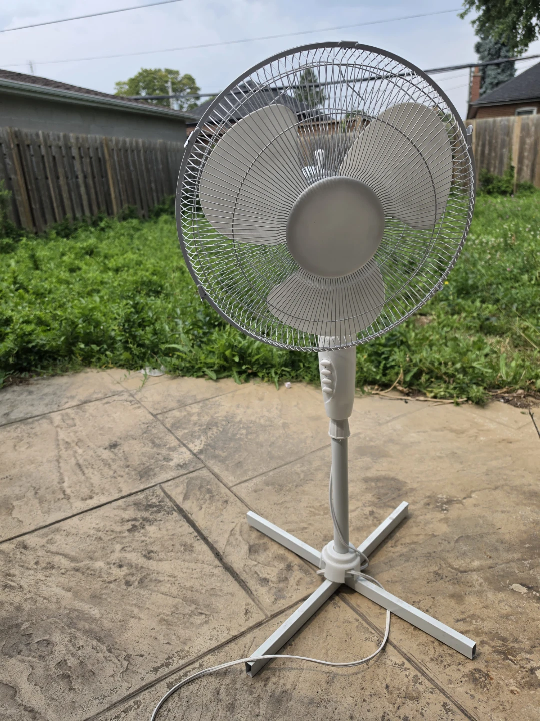 White Pedestal Fan - photo 4