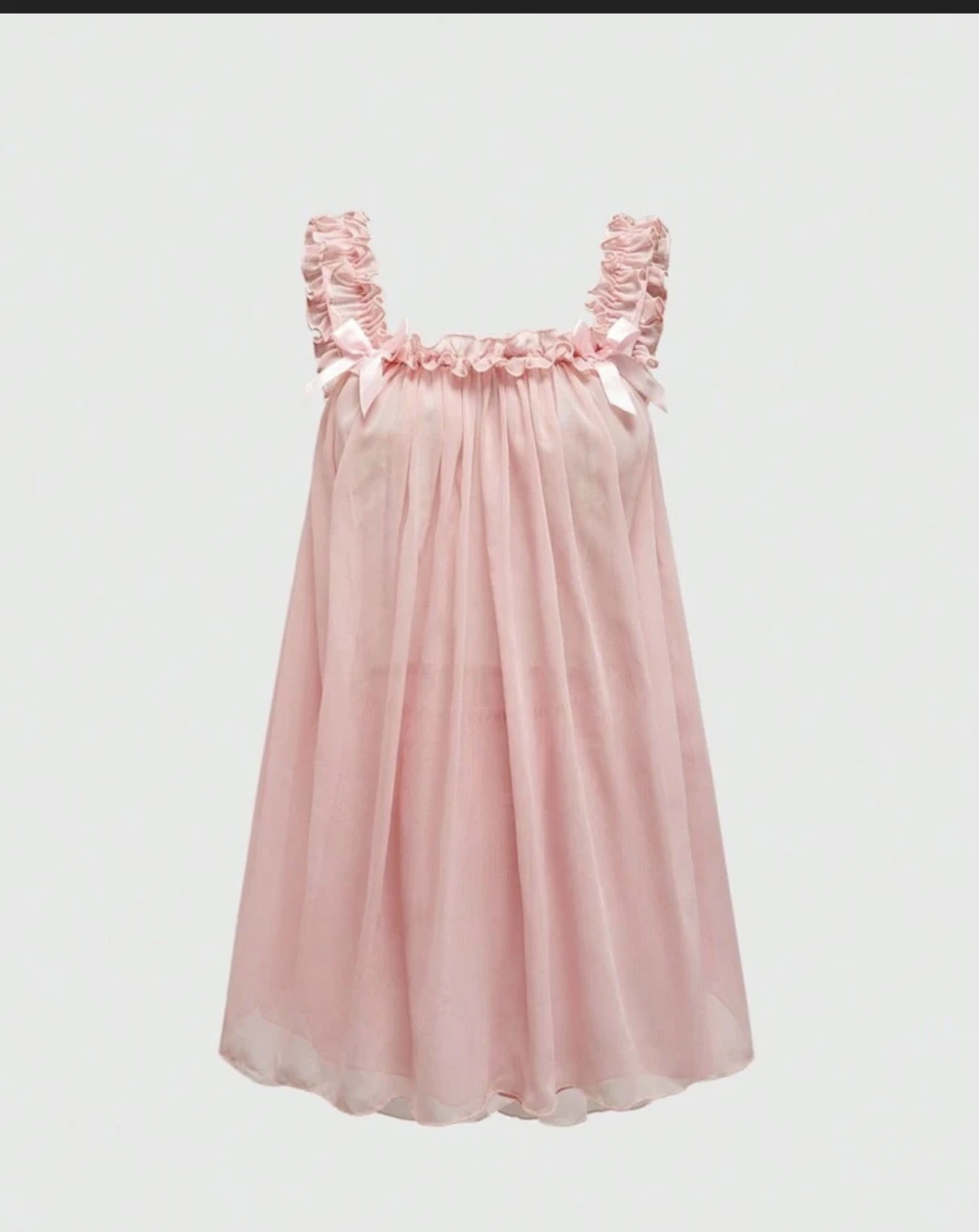 Pink Sheer Babydoll set