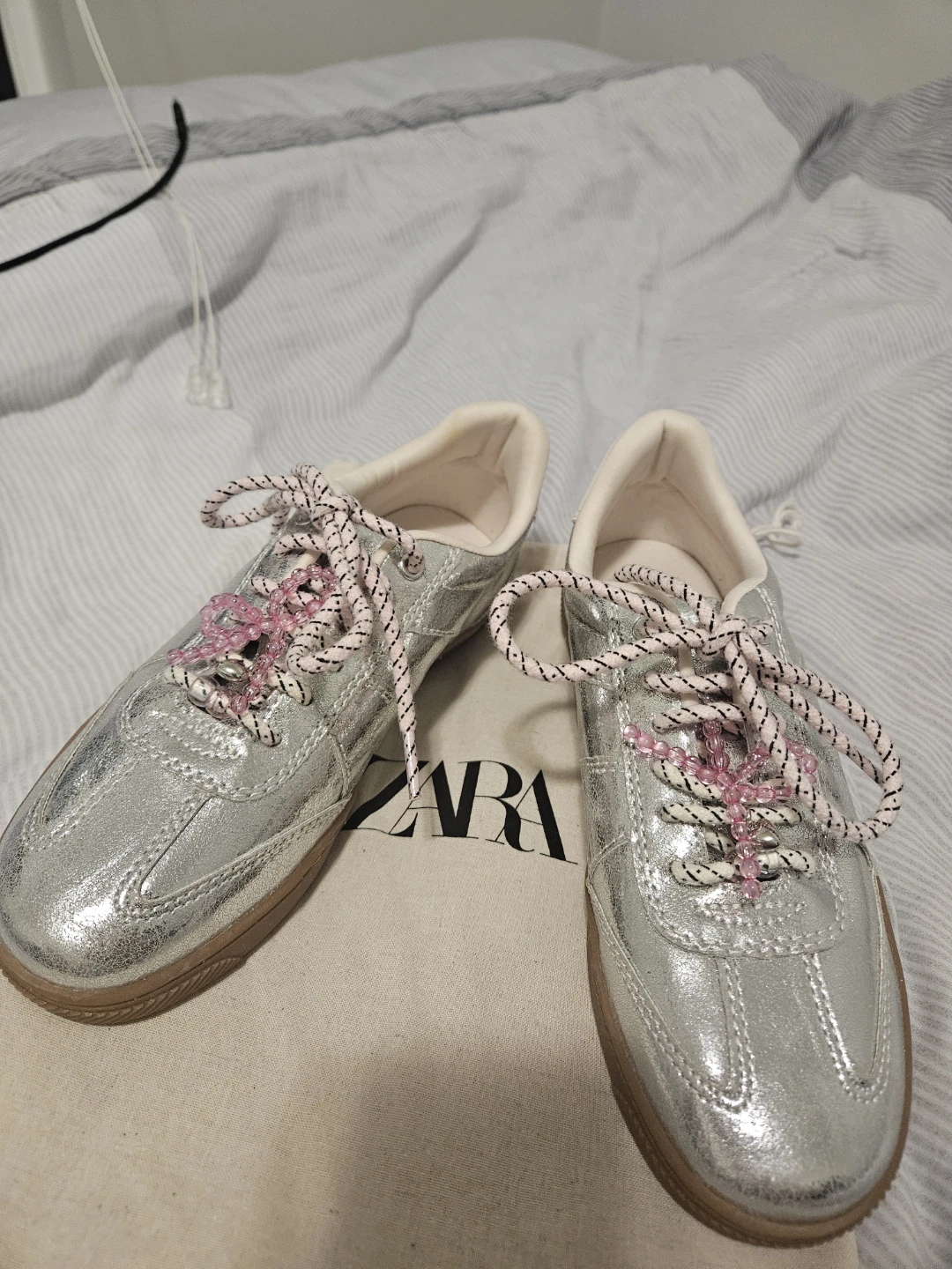 Zara Silver Sneakers for girl - EUR 36