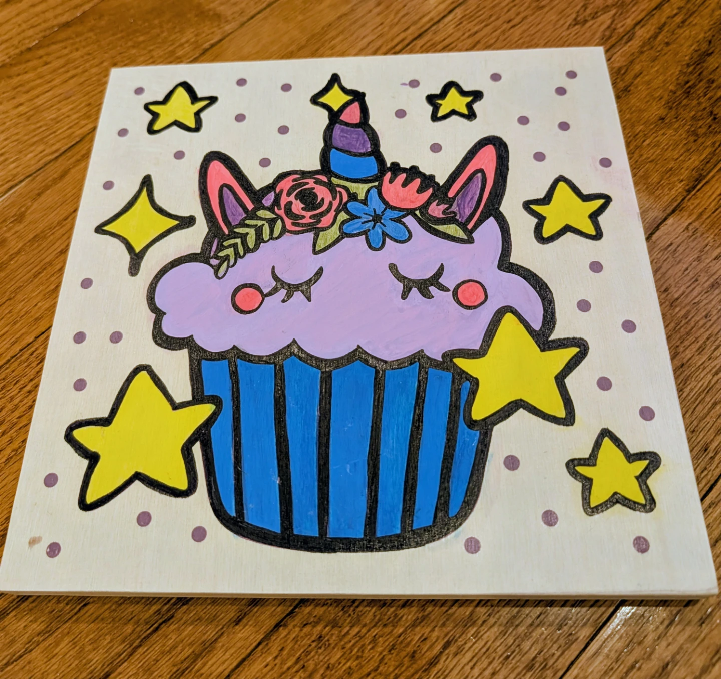 Handmade Cupcake Wall Art (Mermaid & Unicorn Designs) - photo 2