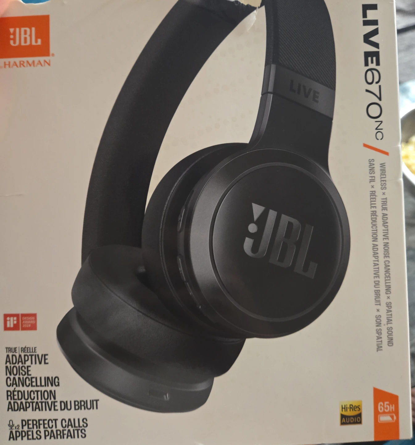 JBL Live 670NC Wireless Noise Cancelling Headphones