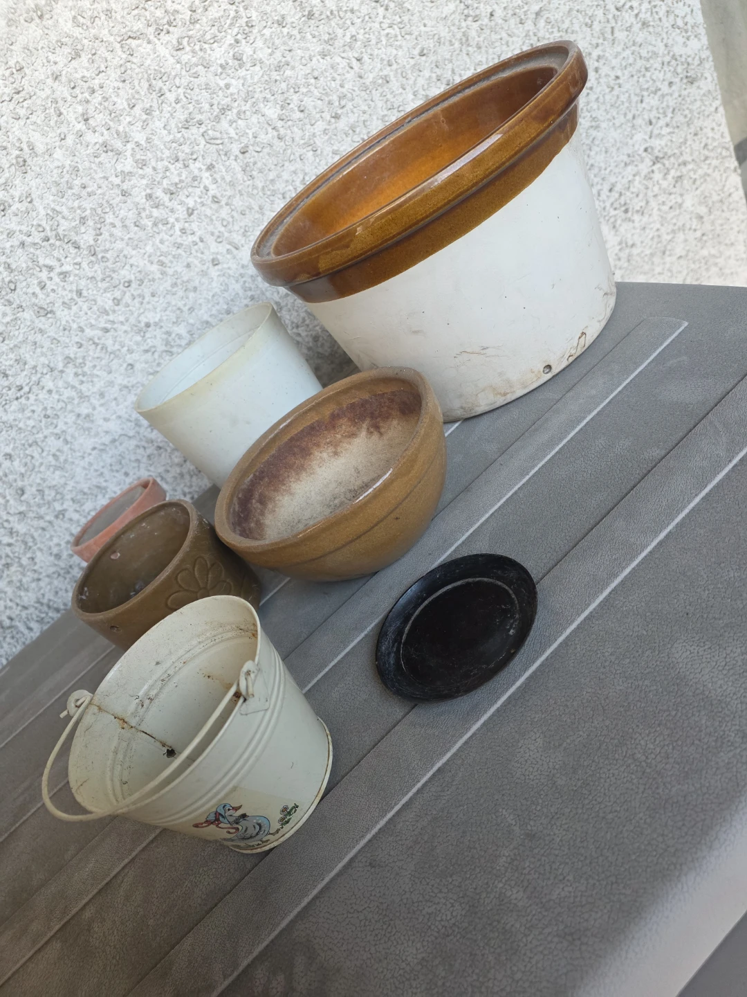 Assorted Plant Pots and Bucket