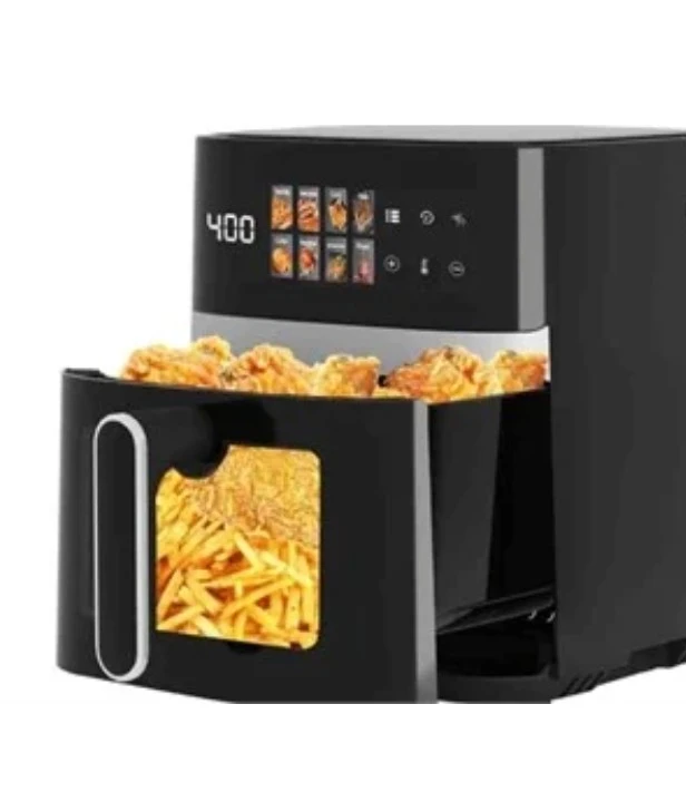 Black Air Fryer with Digital Display