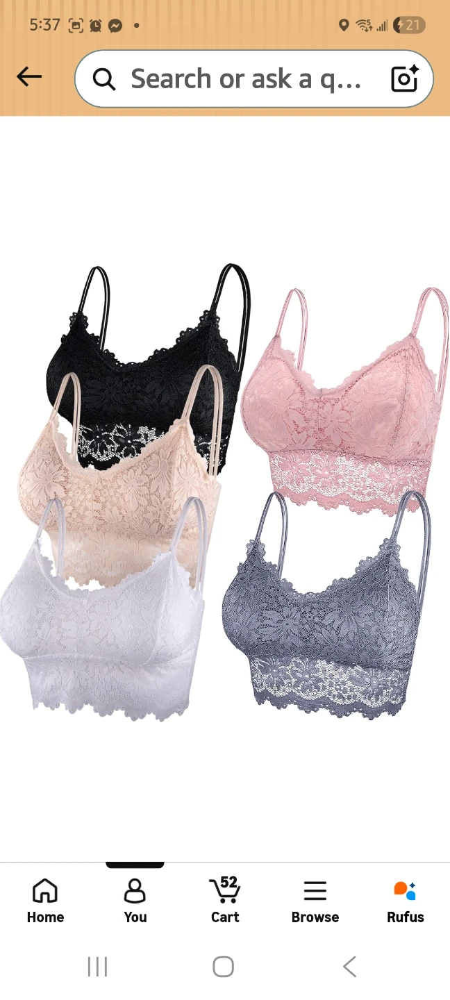 Lace Bralette Tops (Set of 5) - photo 2