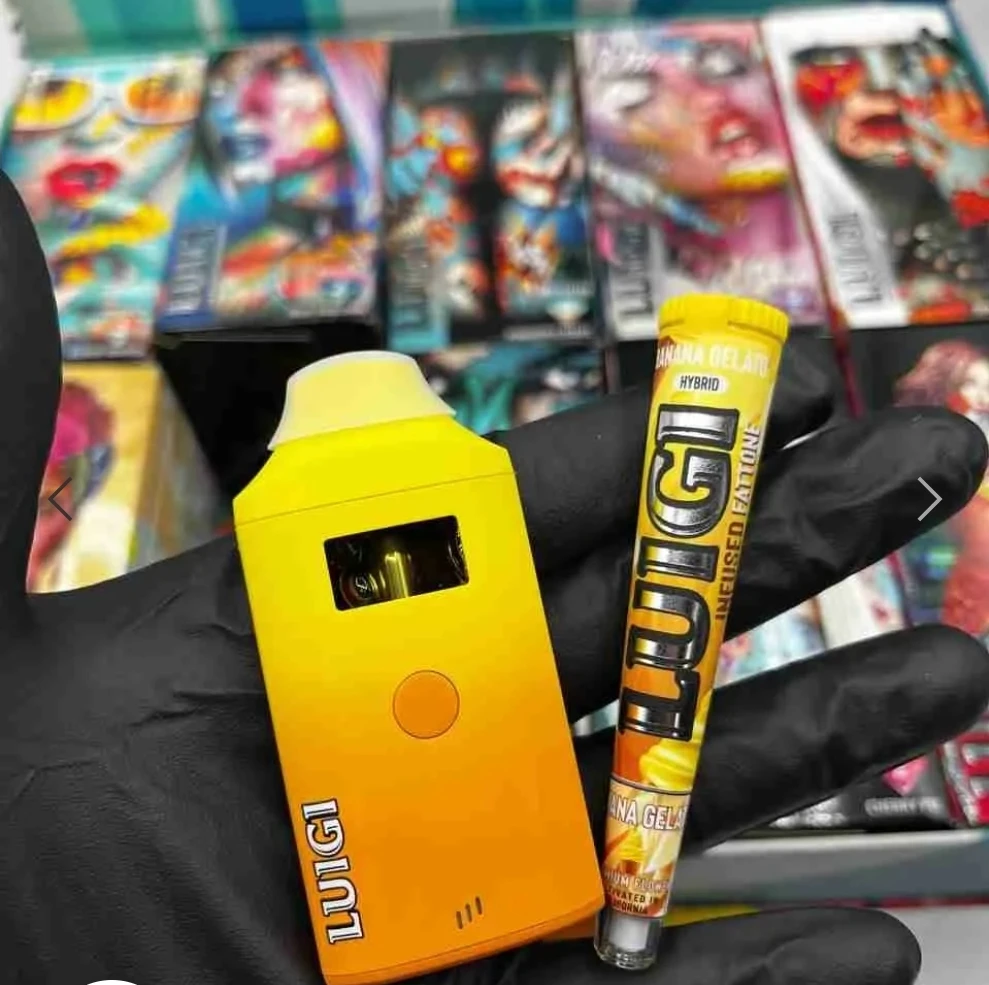 Luigi Live Resin Liquid Diamond Cherry Gelato variety Pre-Roll