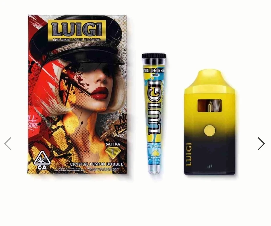 Luigi Live Resin Liquid Diamond Cherry Gelato variety Pre-Roll - photo 3