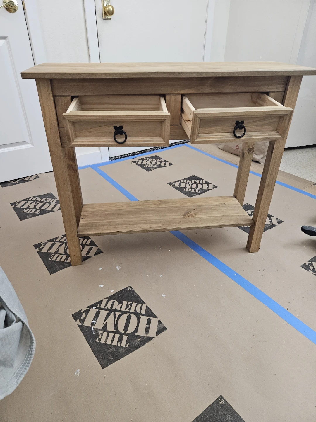 Wooden Console Table with Two Drawers - photo 2