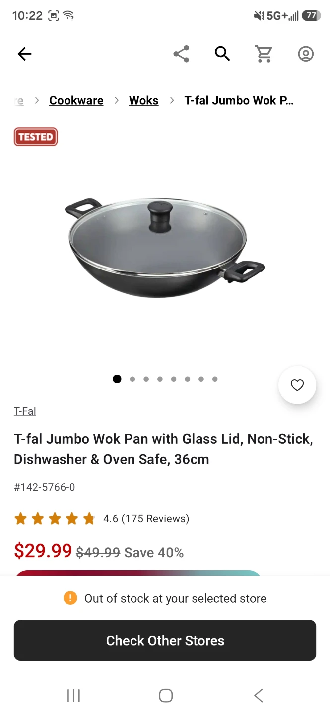 Jumbo Wok with Glass Lid - photo 3