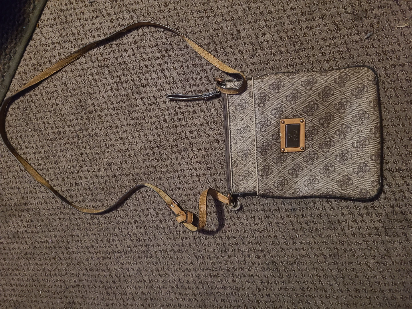 Guess Monogram Crossbody Bag