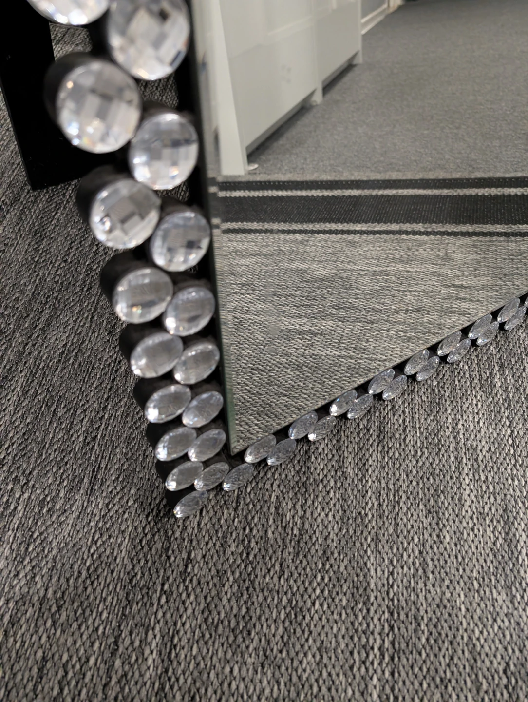 Full Length Standing Mirror with Crystal Embellishments - photo 3