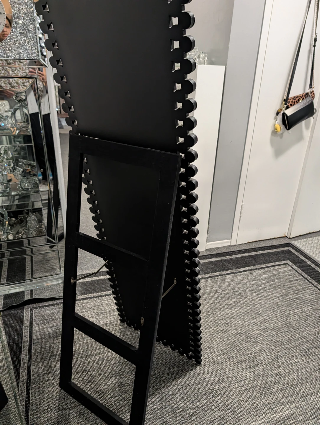Full Length Standing Mirror with Crystal Embellishments - photo 5