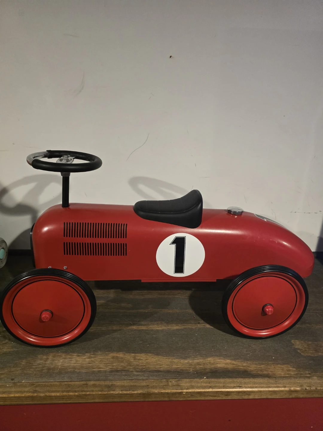 Red Vintage Style Ride-On Car #1