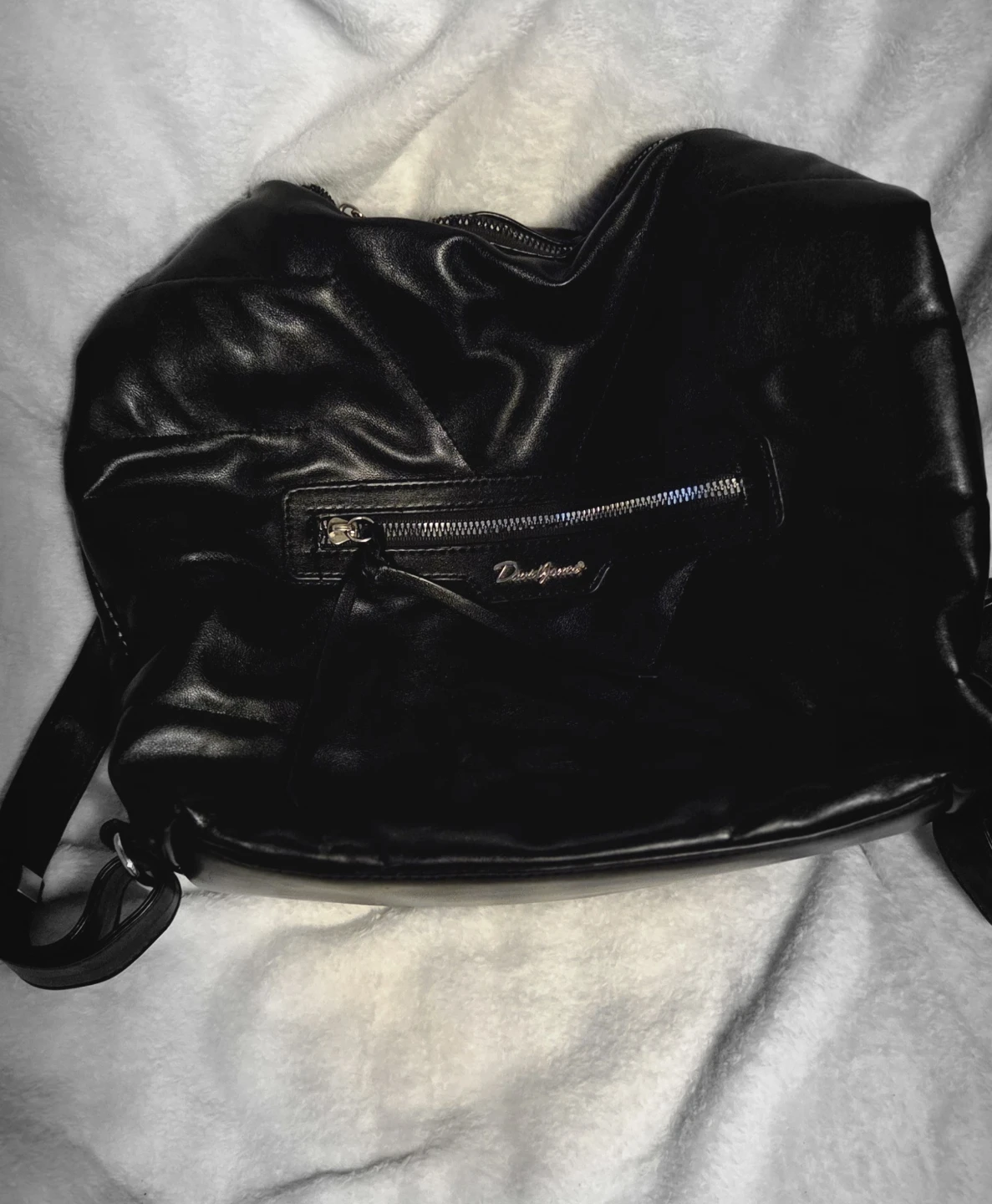 Black Leather Shoulder Bag
