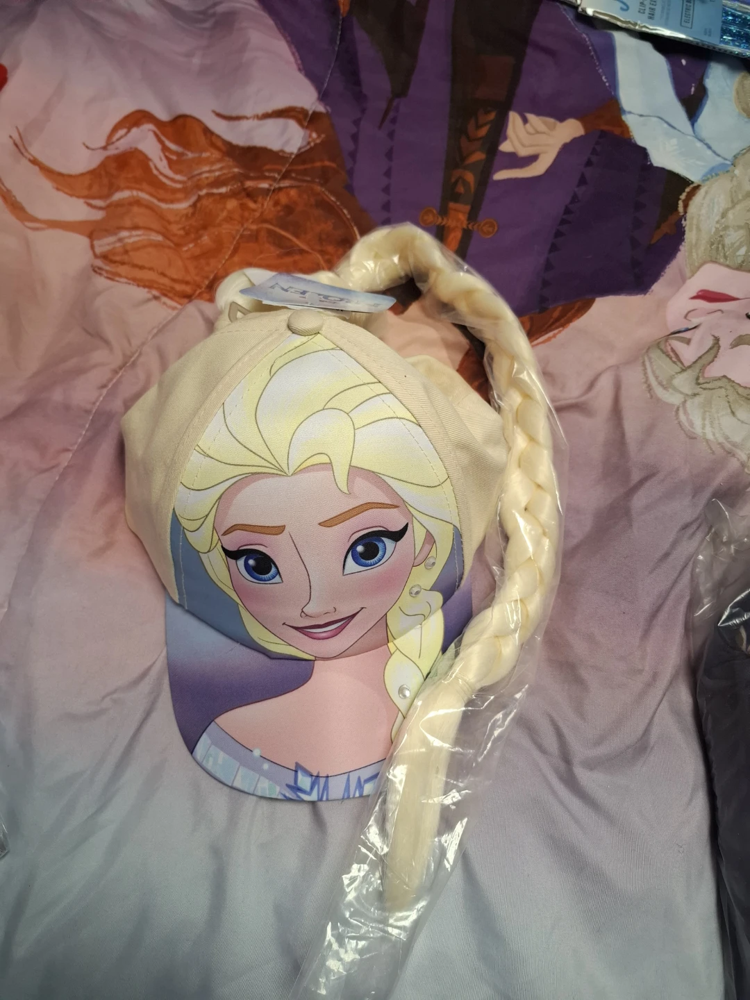 Disney Frozen Elsa Cap with Braided Wig