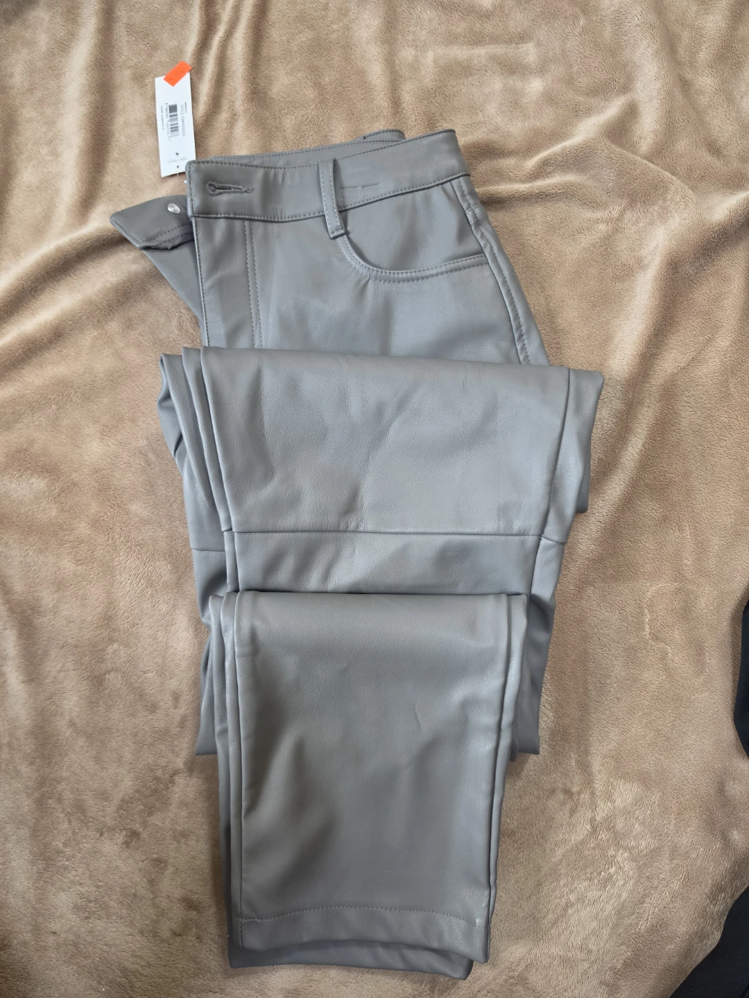 Joe Fresh Grey Faux Leather Pants Size 4