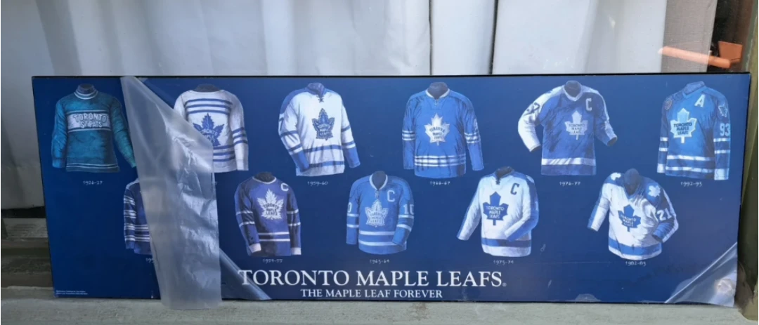 Toronto Maple Leafs Jersey History Poster