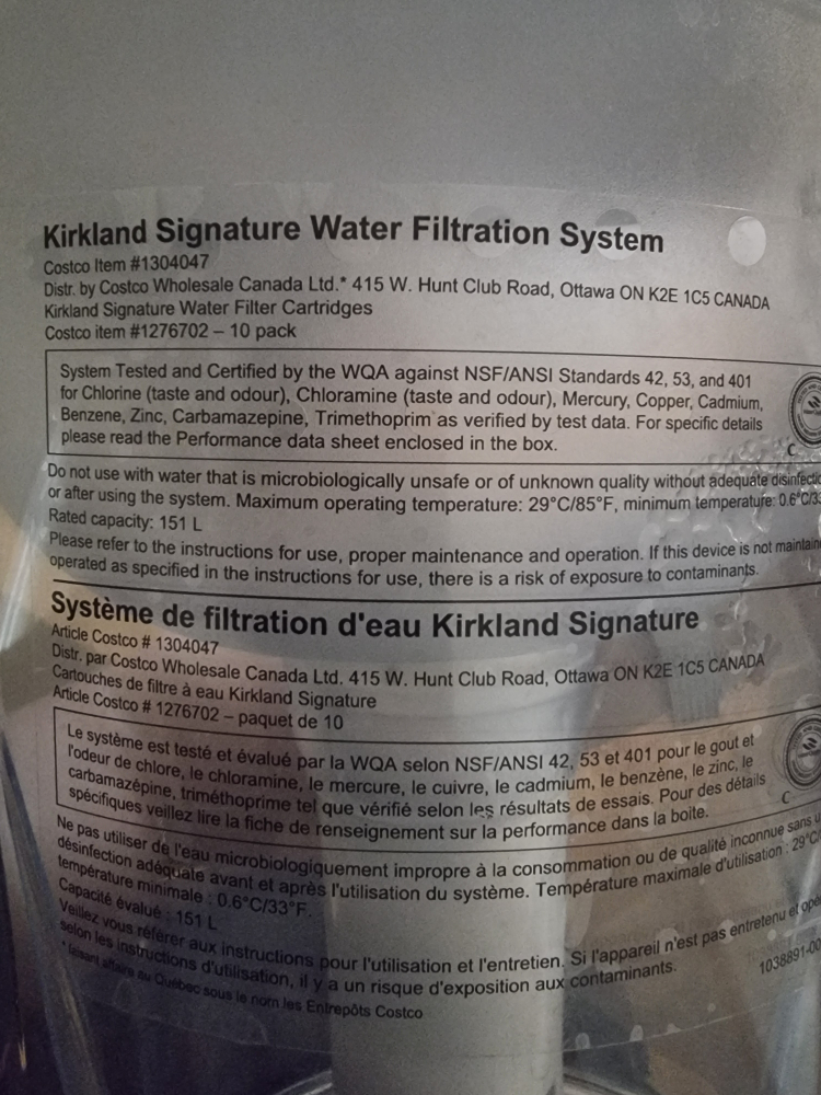 Brita Kirkland Signature Water Filtration System - photo 3
