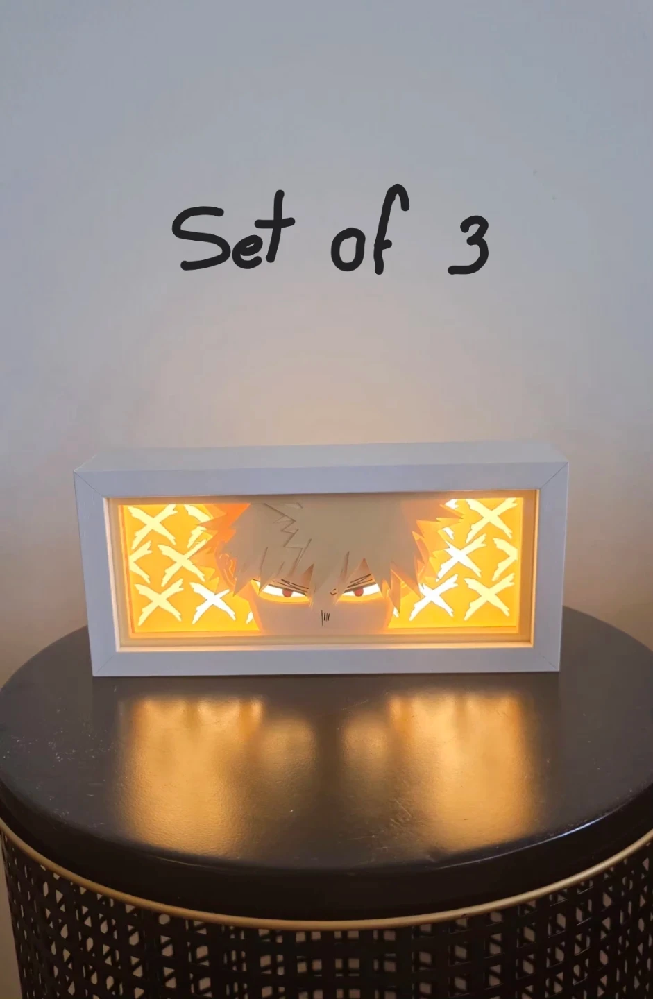 Anime Character Light Box Display set of 3