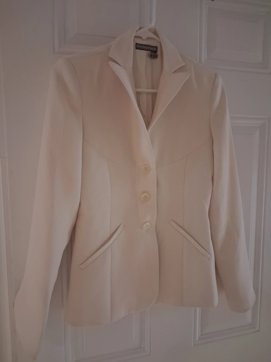 Tristan & Iseut Cream Suit Jacket Blazer - Size 1