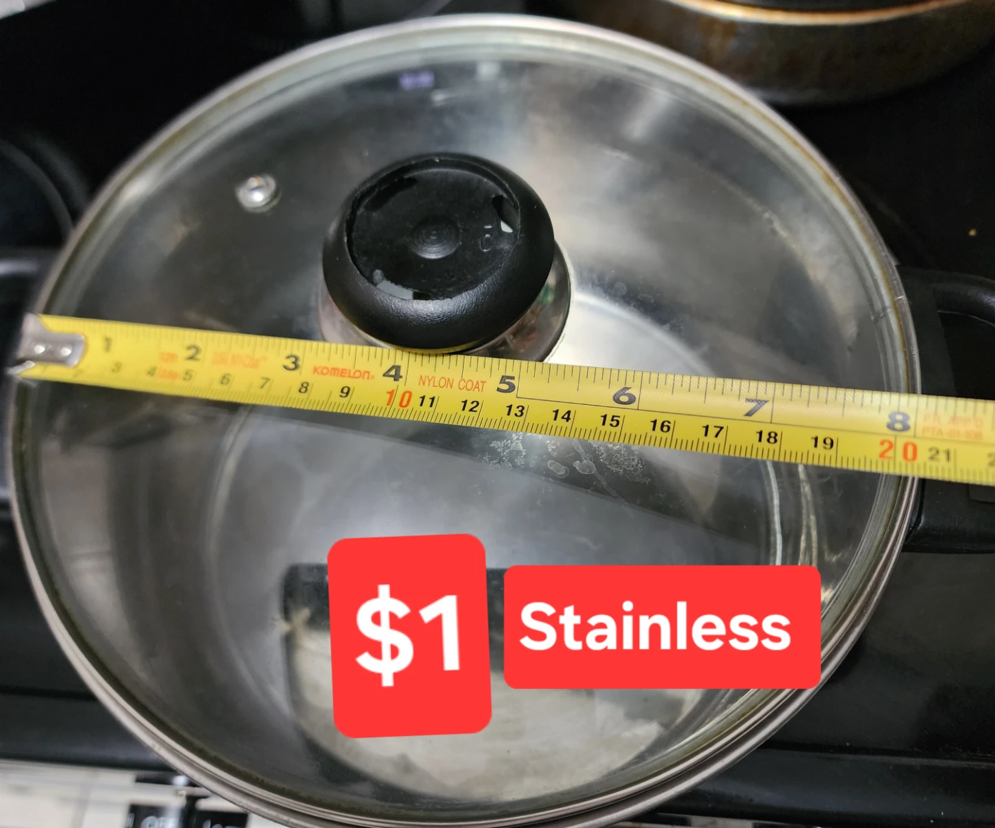 Stainless Steel Pan with Glass Lid - photo 3