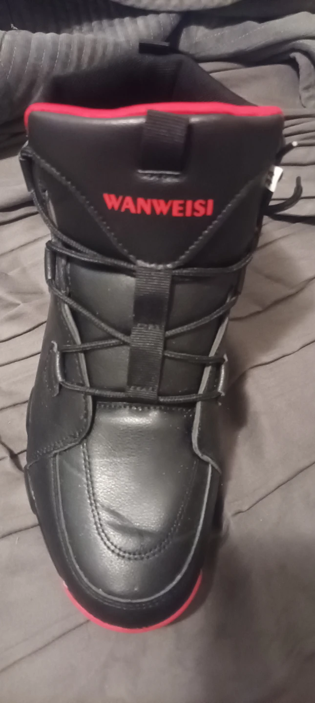 Black WANWEISI High-Top Basketball Shoes - photo 2
