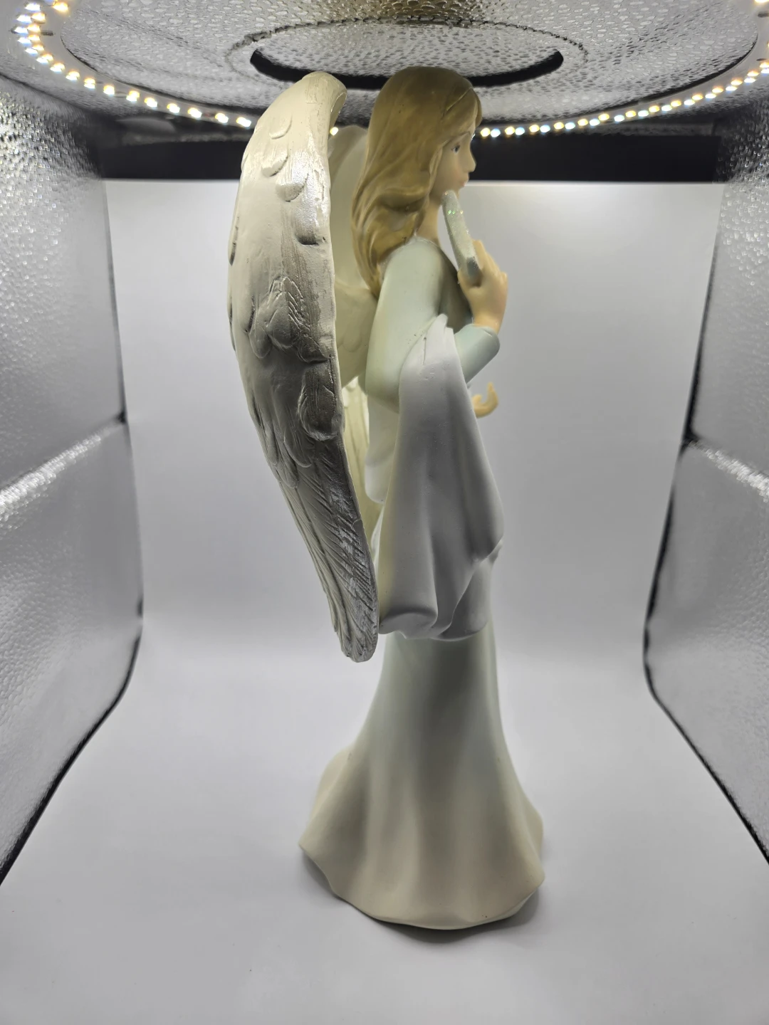 Angel Figurine Holding a Sparkling Star - photo 3