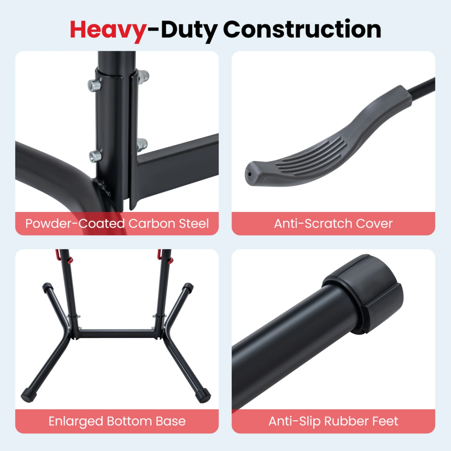 Adjustable Bike Storage Rack with Vertical Stand for 4 Bikes - photo 4