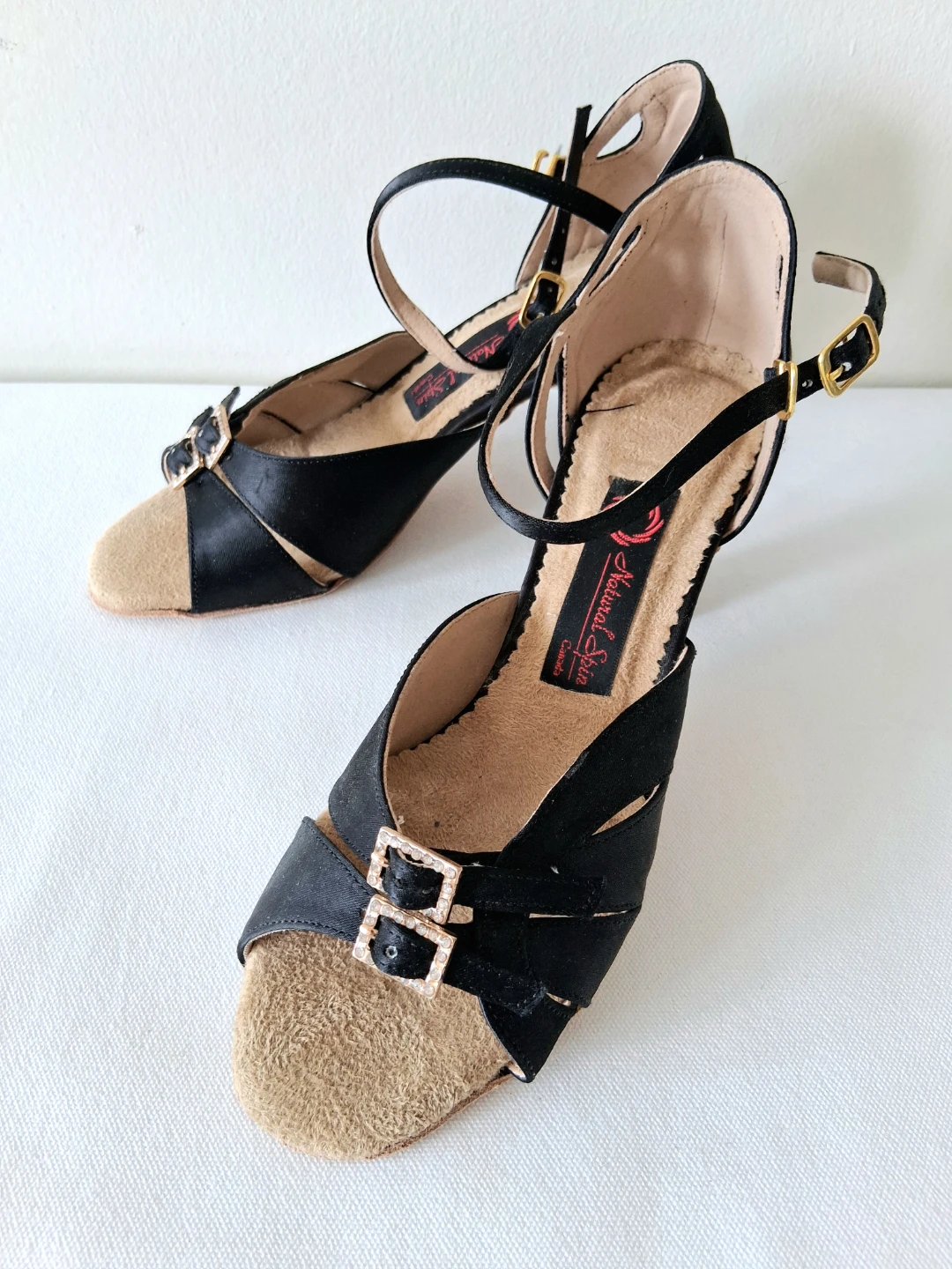 Leather Sole Latin Dance Heels💃 Women Sz 7 - photo 3