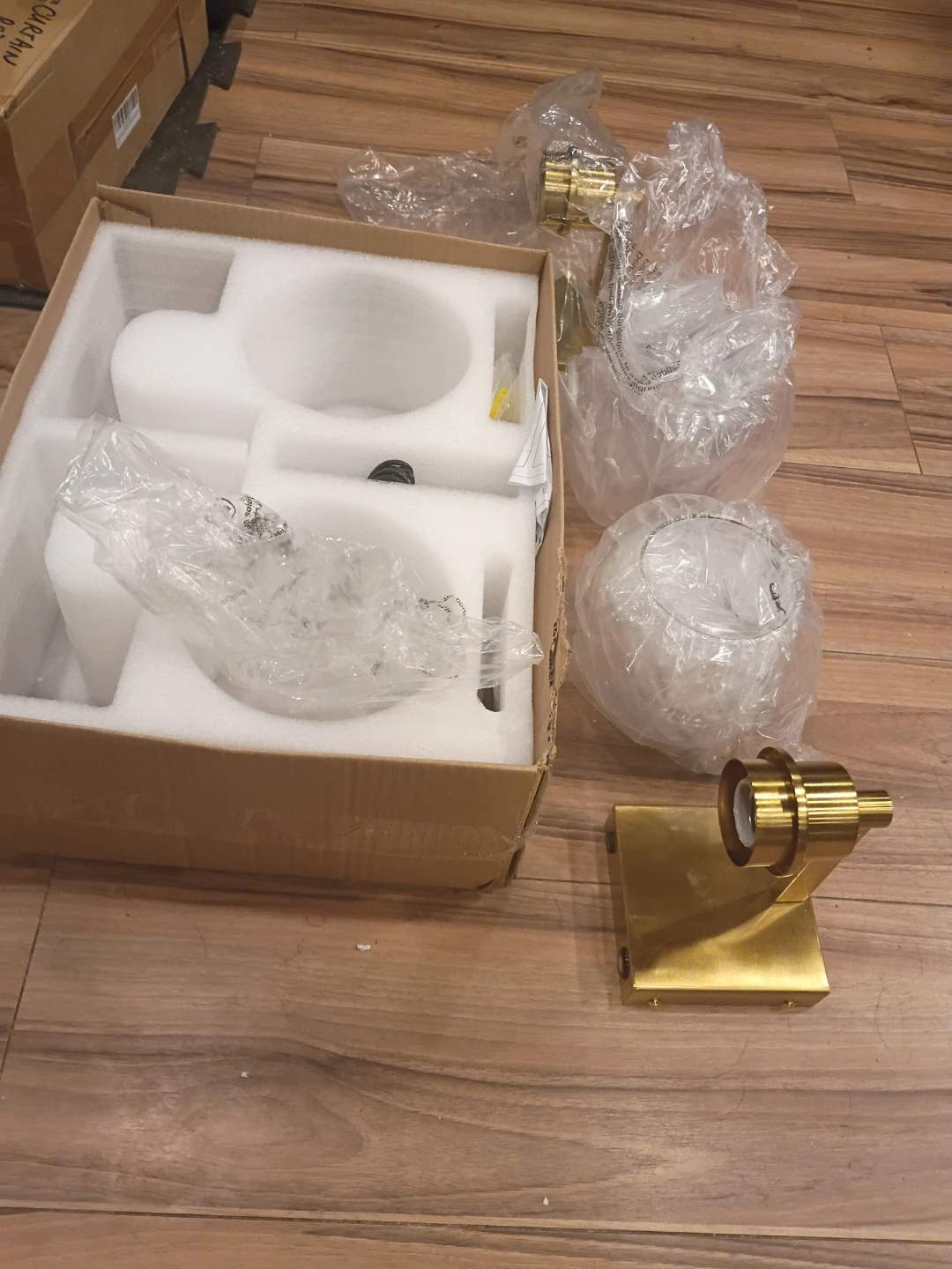 Brass Wall Sconces - Set of 2