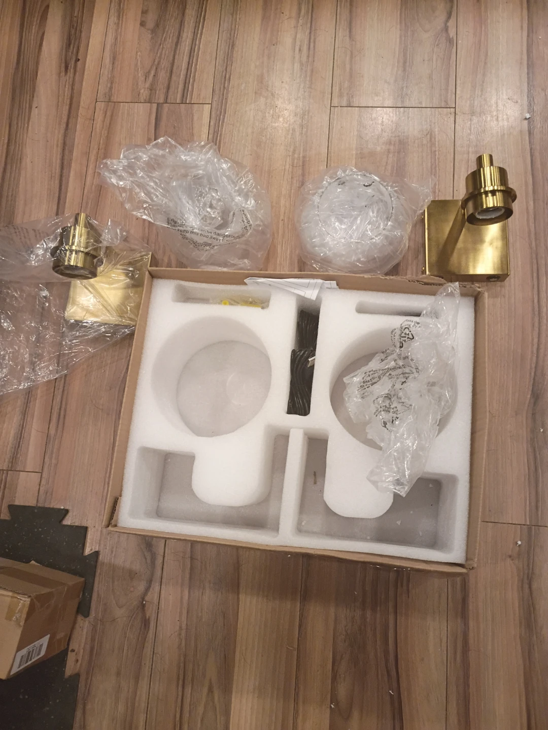 Brass Wall Sconces - Set of 2 - photo 2