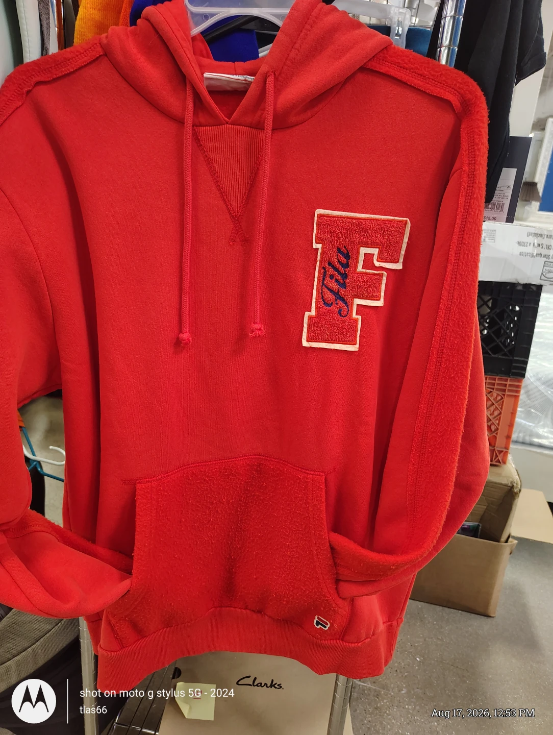 Fila Red Hoodie Sweatshirt XL - photo 4