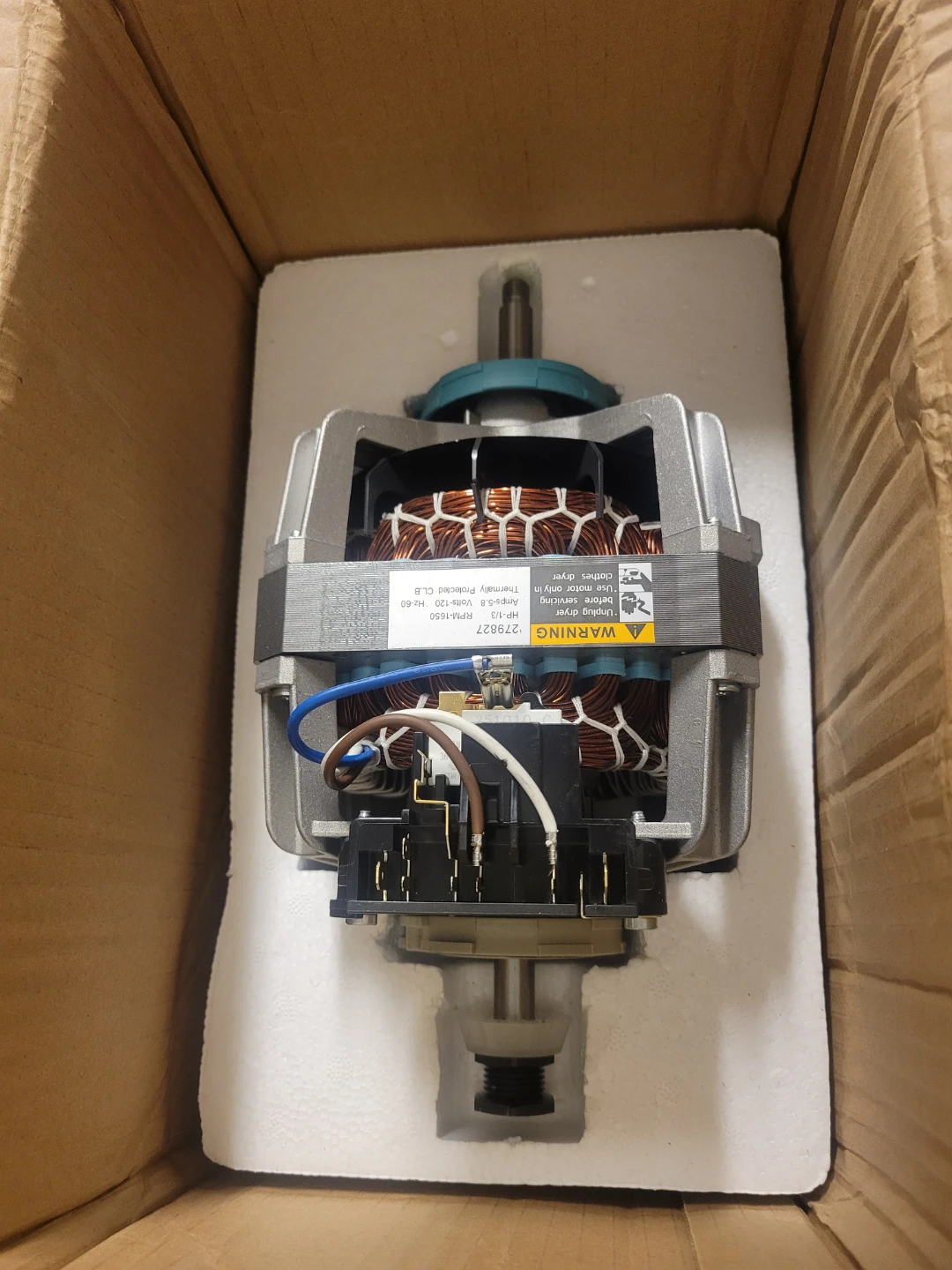 279827 Dryer Drive Motor For Whirlpool Kenmore W10194250 694089 - photo 2