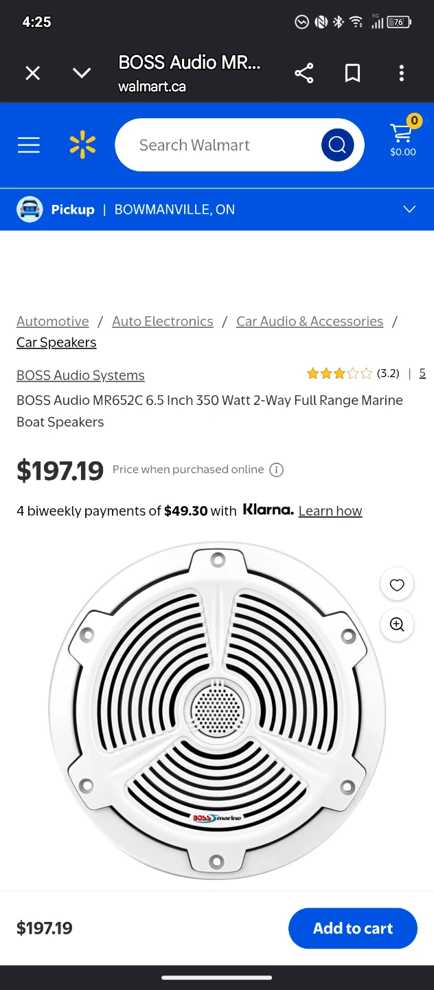 BOSS Audio MR652C 6.5 Inch Marine Boat Speakers