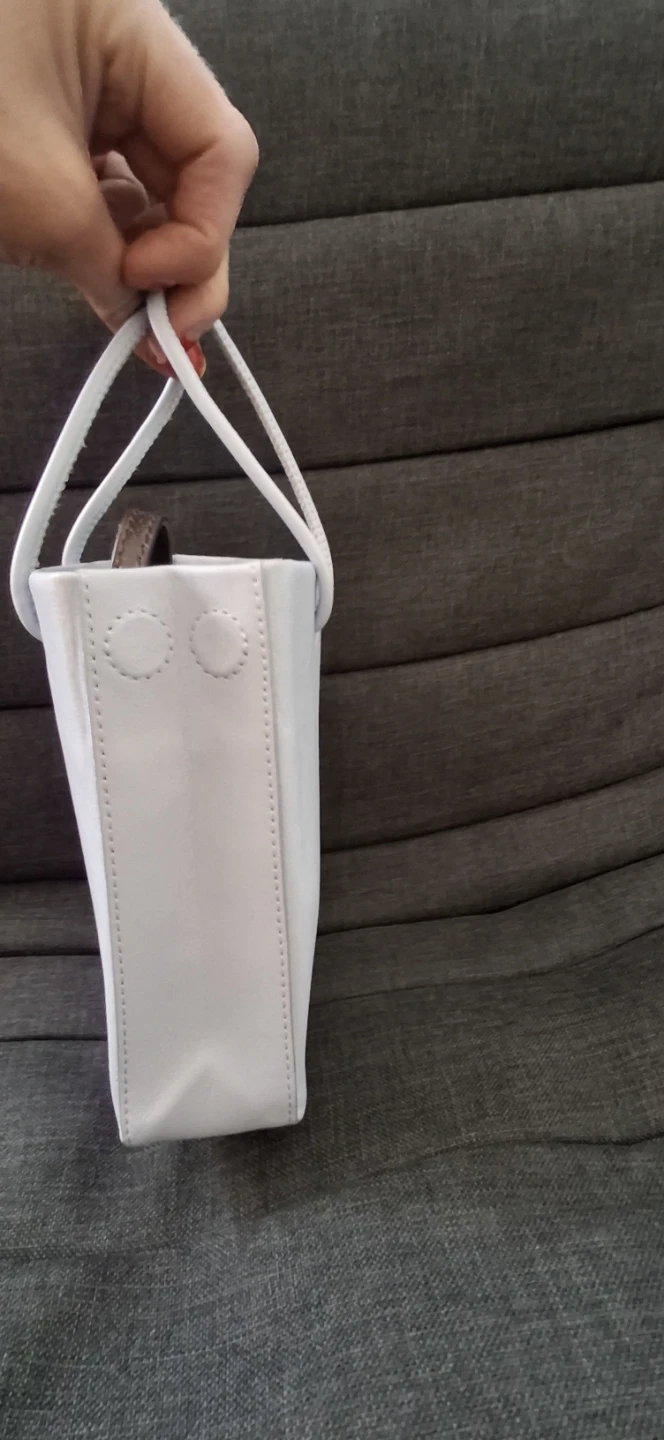 Leather Handbag with Shoulder Strap - photo 2