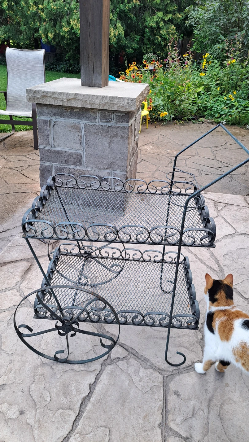 Vintage Metal Bar Cart - photo 5