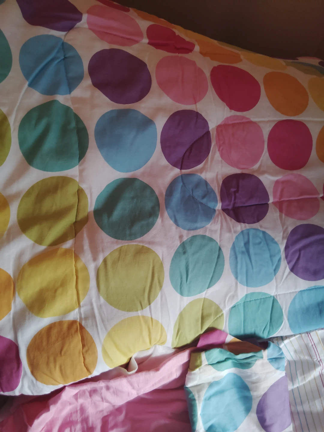 Colorful Polka Dot Comforter and Pillow Shams Set - photo 4
